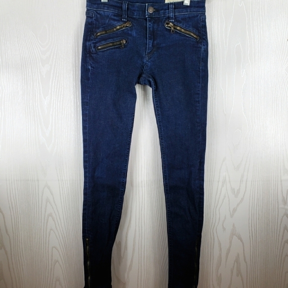 Rag & bone Skinny Moto Jean Size 25 - Picture 4 of 9